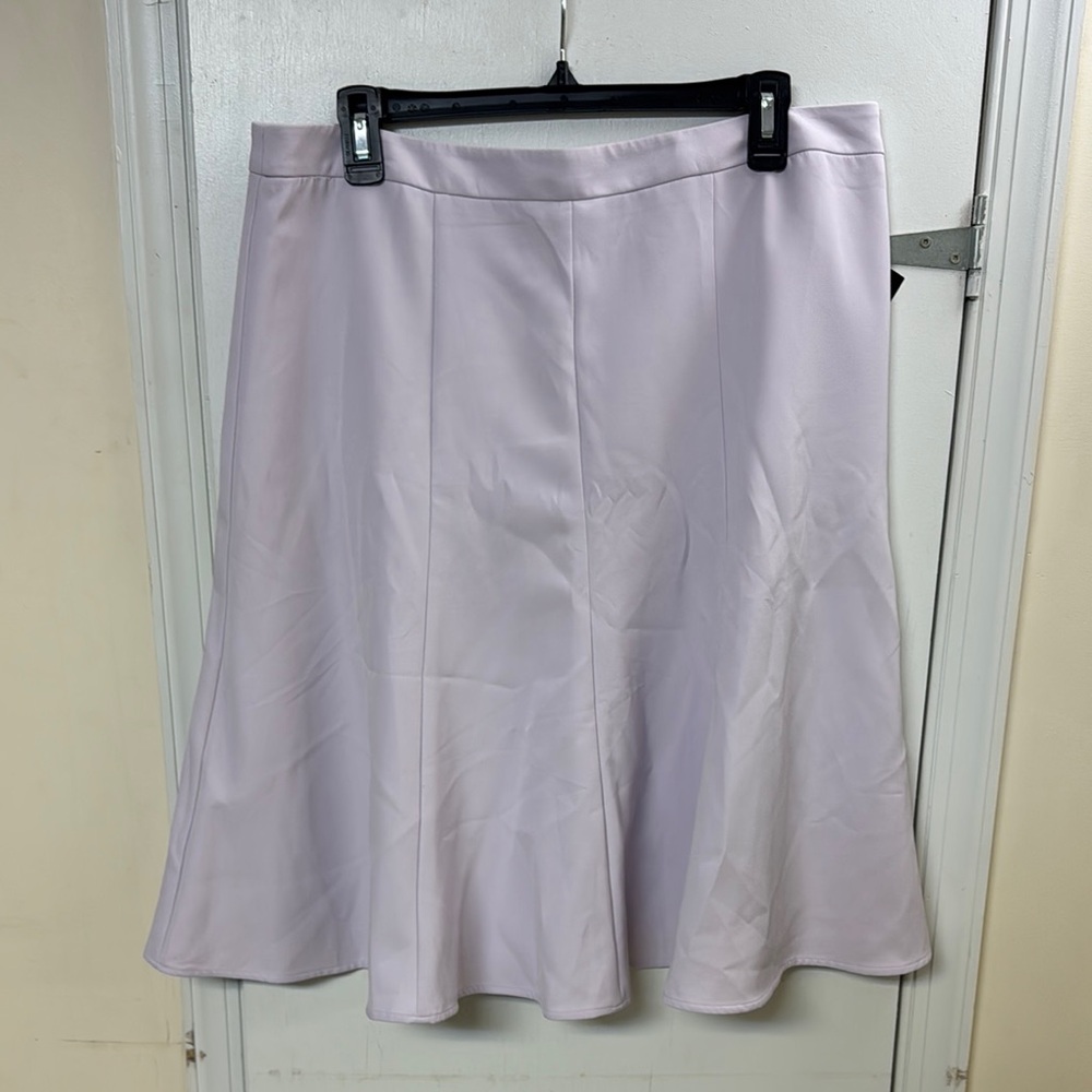 Liz Claiborne Purple Knee-Length A-Line Skirt